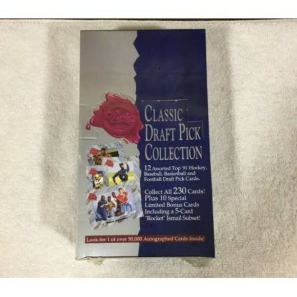 1991 Classic Draft Pick Collection Hobby Box Sealed - Picture 1 of 5